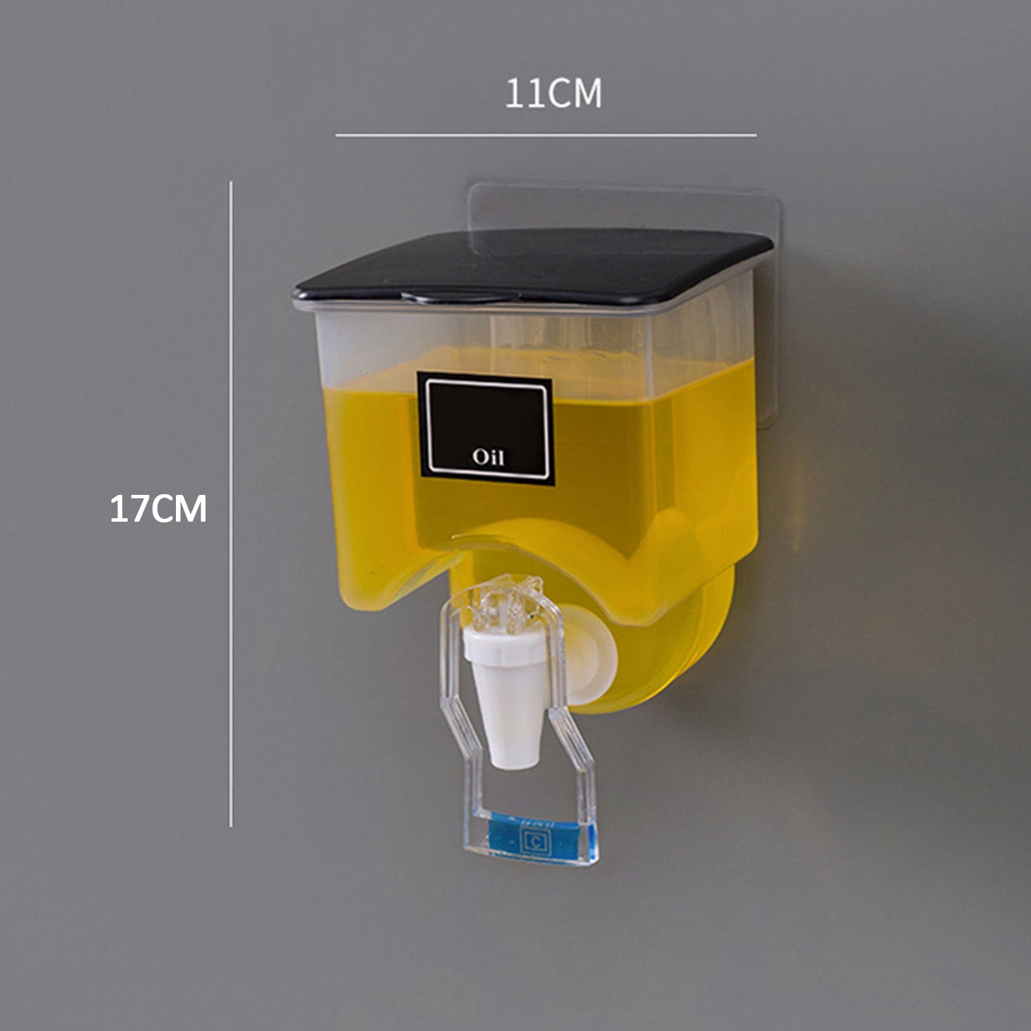2855 Wall Mounted Automatic Sauce Press Bottle - Container Box - Oil Vinegar Storage Dispenser Kitchen Tool DeoDap 2855 Wall Mounted Automatic Sauce Press Bottle - Container Box - Oil Vinegar Storage Dispenser Kitchen Tool DeoDap
